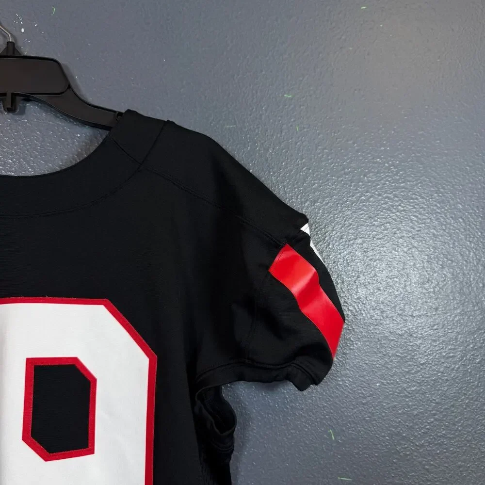 Nike Team Football Pro Mens LARGE #19 black Training Jersey A04794-010